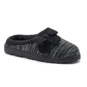 Sonoma Women's Goods For Life Knit Bow Clog Slippers Size 7-8